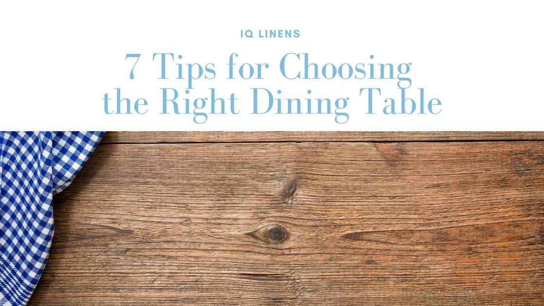 How to choose the right dining table